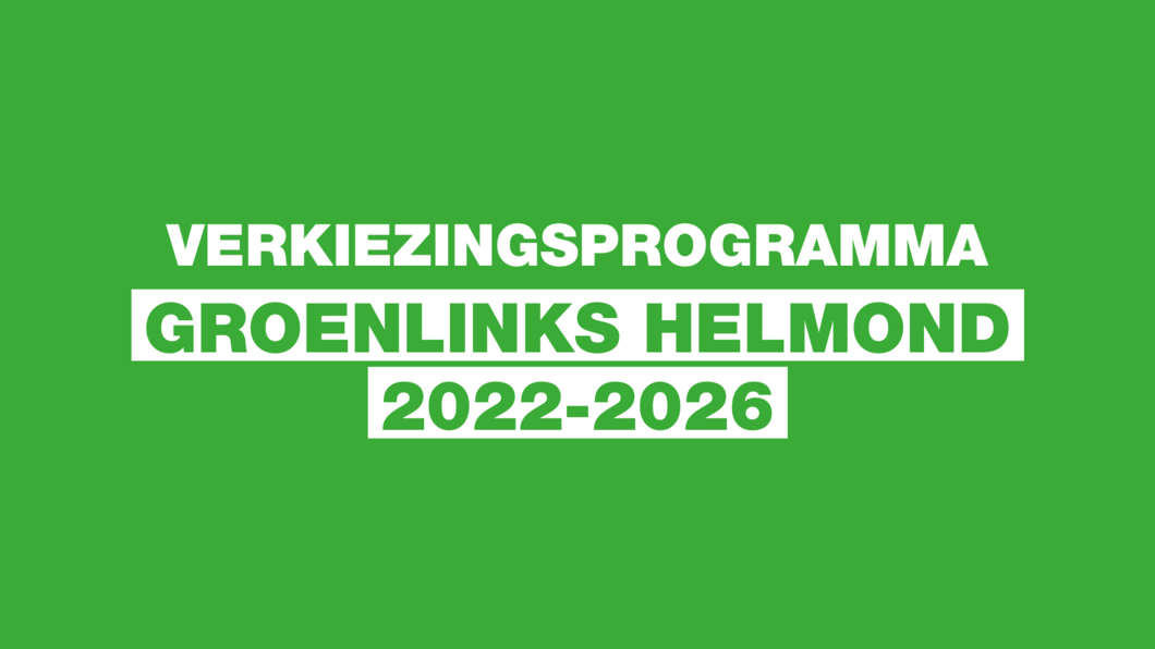 Verkiezingsprogramma 2022-2026